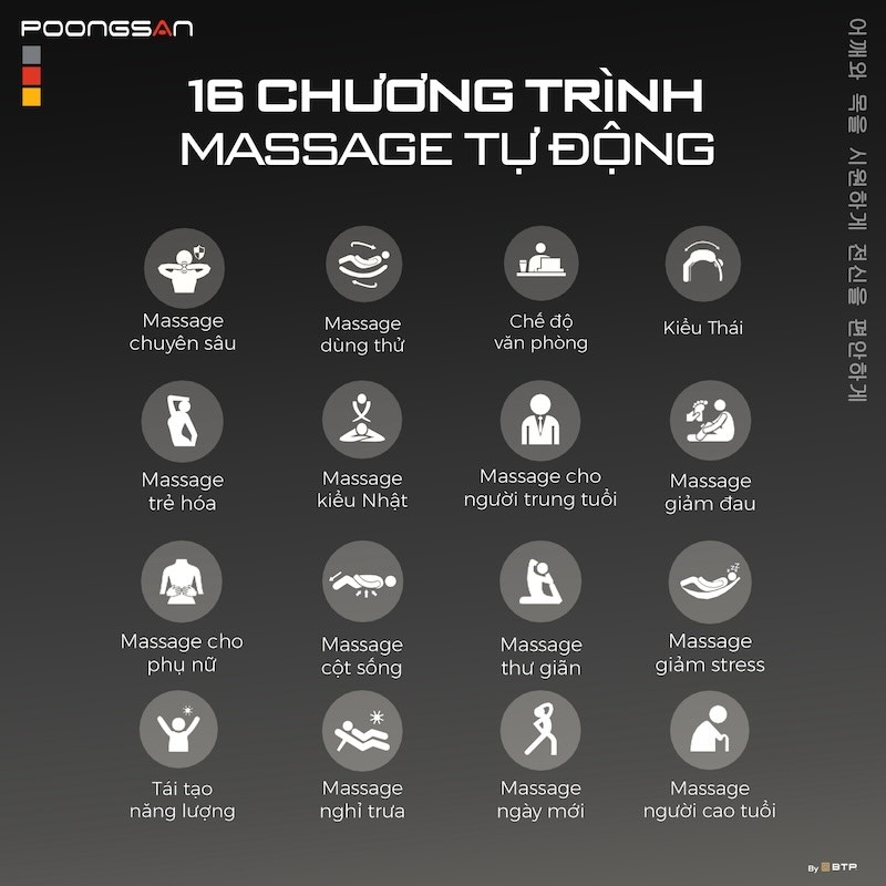 Kỹ thuật massage đem lại sự thoải m&aacute;i khi sử dụng