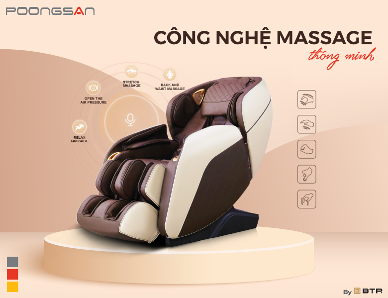 Công nghệ massage tân tiến thông minh