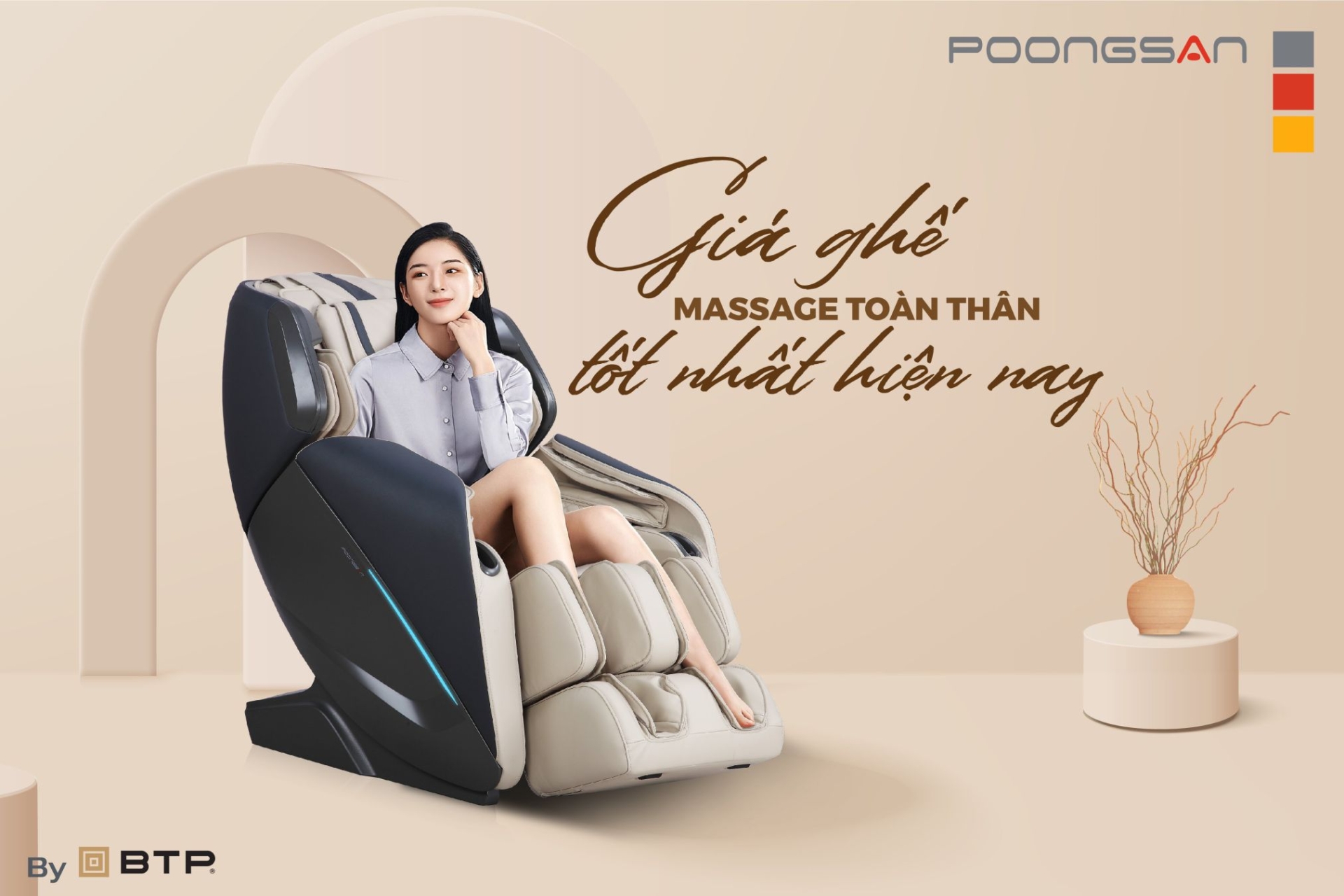 ưu đãi của poongsan khi mua ghế massage toàn thân tại cẩm phả