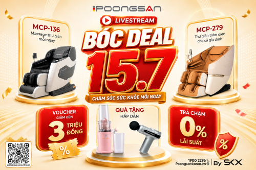 Mega Sale Poongsan 15.07: Bóc Deal Chăm Sóc Sức Khỏe