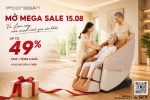 Mega Sale 15.08: Tri Ân Mẹ Cha - Đón Sale Cực Đã, Ghế Massage Poongsan Ưu Đãi Đến 49%