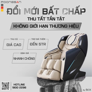 Thu mua ghế massage cũ TPHCM - Hỗ trợ đổi cũ lấy mới tiết kiệm