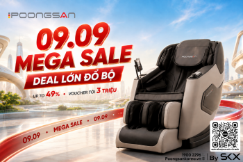 Mega Sale 09.09 - Chốt Ngay “Kẻo Lỡ”, Ưu Đãi Ghế Massage Đến 49%