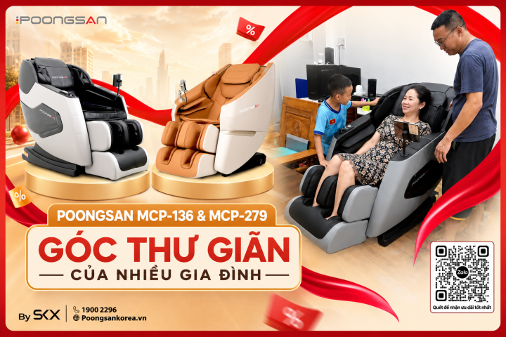 Poongsan MCP-136 & MCP-279: Góc Thư Giãn Của Nhiều Gia Đình