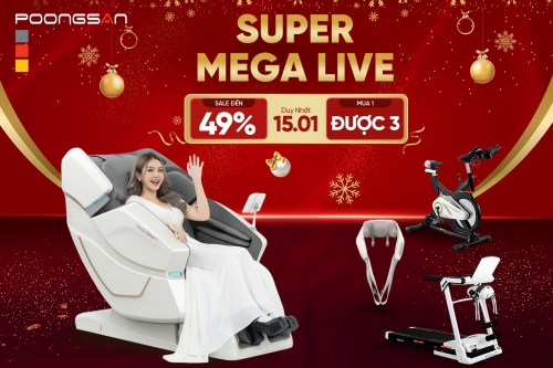Mega Live Poongsan 15.01 - Chớp Deal Ngay Quà Về Tay