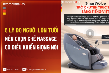 5 Lý Do Người Lớn Tuổi Nên Chọn Ghế Massage Có Điều Khiển Giọng Nói