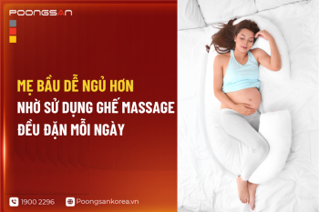 Mẹ Bầu Dễ Ngủ Hơn Nhờ Sử Dụng Ghế Massage Đều Đặn Mỗi Ngày