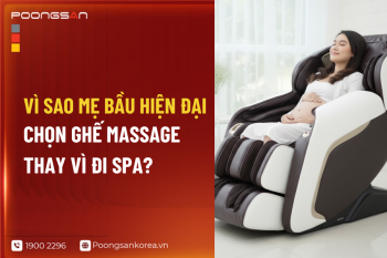 Vì Sao Mẹ Bầu Hiện Đại Chọn Ghế Massage Thay Vì Đi Spa?