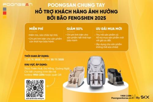 Poongsan Thực Hiện Chương Trình Chung Tay Hỗ Trợ Khách Hàng Vượt Qua Bão Lũ