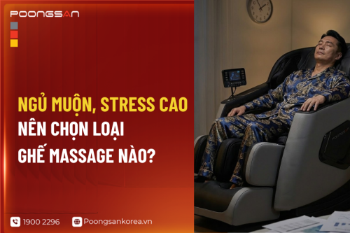 Ngủ Muộn, Stress Cao: Nên Chọn Loại Ghế Massage Nào?