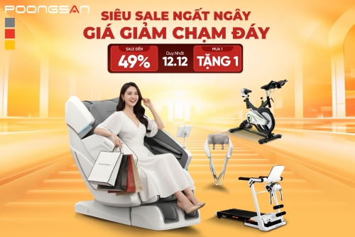 Siêu Sale Ngất Ngây Giá Giảm Chạm Đáy Tại Ngày Hội Siêu Sale 12.12 Của Poongsan
