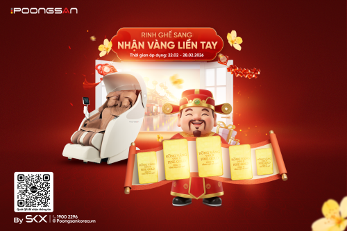 Ngày Vía Thần Tài: Mua Ghế Massage Poongsan - Nhận Vàng Liền Tay Để Cả Năm Sung Túc