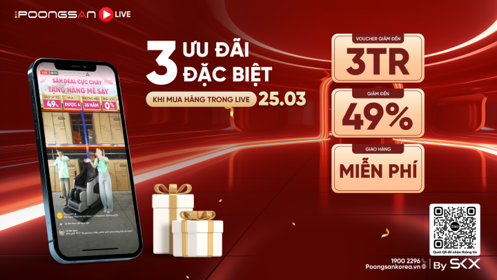 [Lương Về Rủng Rỉnh] Đại Tiệc Sale Cuối Tháng - Săn Deal Chạm Đáy Cùng Mega Live Poongsan 25.03