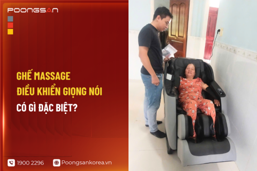 Ghế Massage Điều Khiển Giọng Nói Có Gì Đặc Biệt?