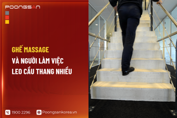 Ghế Massage Và Người Làm Việc Leo Cầu Thang Nhiều