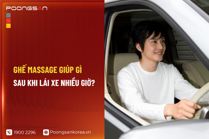 Ghế Massage Giúp Gì Sau Khi Lái Xe Nhiều Giờ?