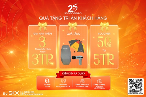 Poongsan 25 Năm Ưu Đãi Tri Ân Gắn Kết