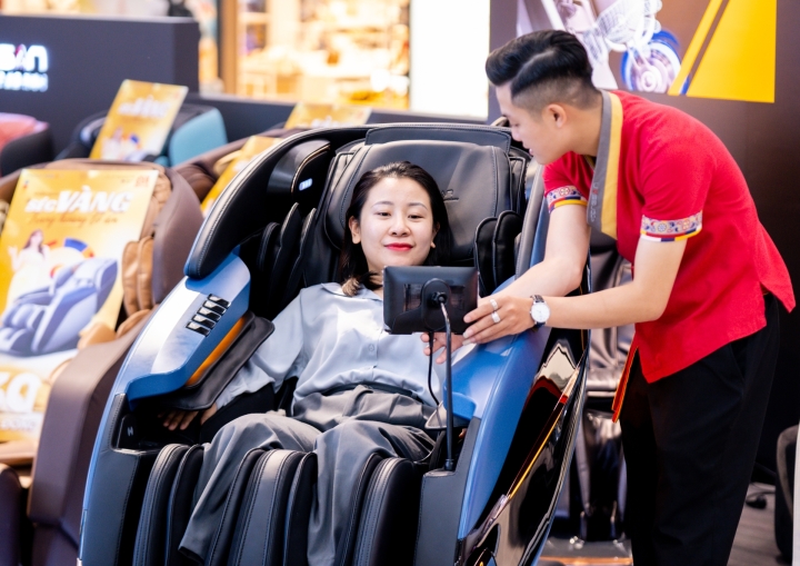 Vì sao ghế massage ngày càng xuất hiện trong nhiều gia đình Việt