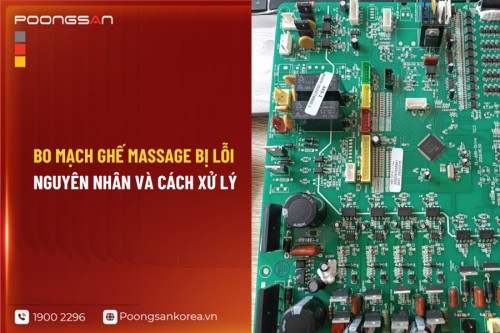 Bo mạch ghế massage bị lỗi: Nguyên nhân và cách xử lý