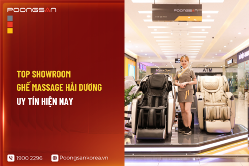 Top showroom ghế massage Hải Dương uy tín hiện nay
