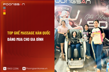 Top ghế massage Hàn Quốc đáng mua cho gia đình