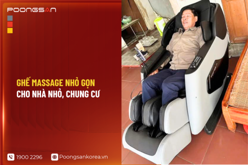 Ghế massage nhỏ gọn cho nhà nhỏ, chung cư