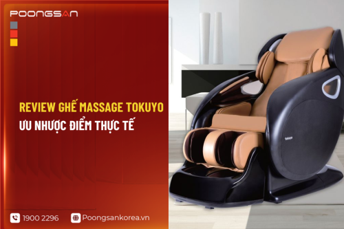 Review ghế massage Tokuyo: Ưu nhược điểm thực tế