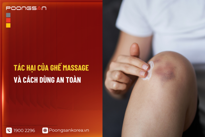 Tác hại của ghế massage và cách dùng an toàn