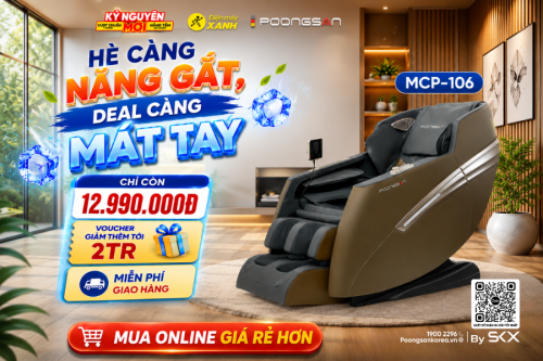 Hè càng nắng gắt, deal càng mát tay - Poongsan MCP-106 chỉ còn 12.990.000đ tại Điện Máy Xanh