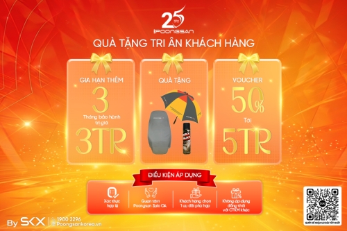 Poongsan 25 năm ưu đãi tri ân gắn kết