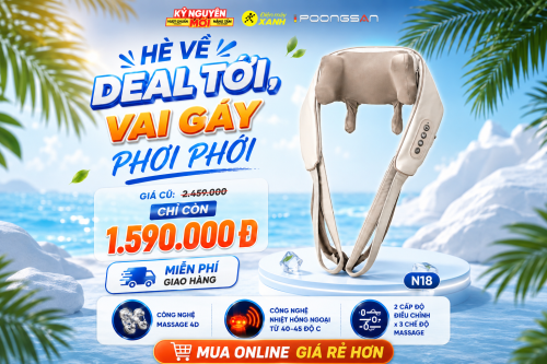 Hè về deal tới, vai gáy phơi phới - Mua Poongsan N18 ưu đãi tại Điện Máy Xanh